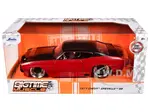 1971 Chevrolet Chevelle SS Black and Red "Bigtime Muscle" Series 1/24 Diecast Model Car by Jada
