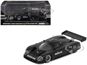 Nissan R89C Matt Black "Le Mans Shakedown Test at Paul Ricard 1988" 1/64 Diecast Model Car by Inno Models