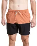 Meatfly pánské plavky Keith Boardshorts 17" Sienna / Black | Černá | Velikost L
