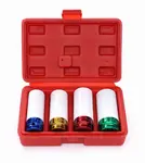 KRAFT&DELE Sada rázových nástavců na disky 1/2", 17/19/21/22 mm, 4 ks KD10523