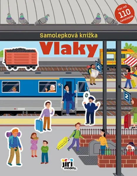 Samolepková knižka Vlaky