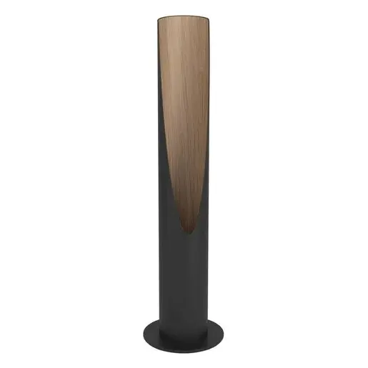 Eglo BARBOTTO stojaca lampa čierna oceľ, drevo 901734