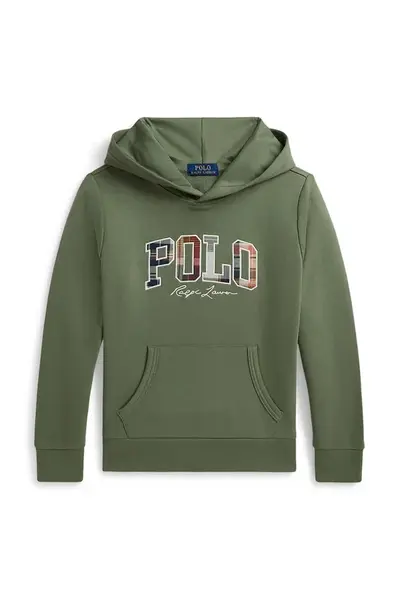 Polo Ralph Lauren mikina s kapucí dětská s bavlnou
