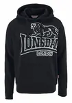 LONSDALE Sveter 'Tadley'  čierna / biela