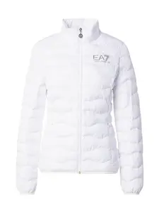 EA7 Emporio Armani Prechodná bunda  strieborná / biela