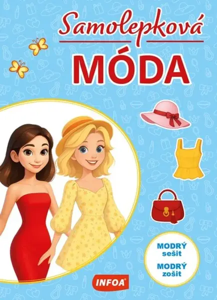 Samolepková móda Modrý sešit