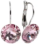 Levien Elegantné náušnice Rivoli Light Amethyst