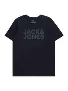 Jack & Jones Junior Tričko 'JJECorp'  námornícka modrá / sivá