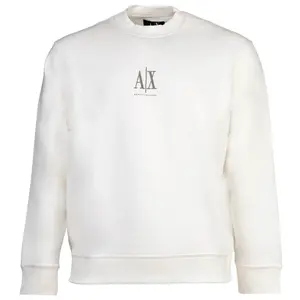 ARMANI EXCHANGE Mikina  tmavošedá / biela
