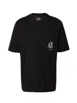ARMANI EXCHANGE Tričko  čierna / biela