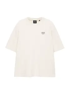 Pull&Bear Tričko 'LOVE YOURSELF'  béžová / čierna