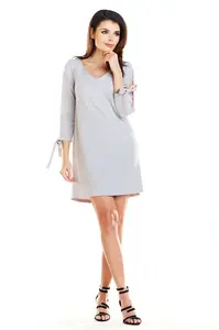 Awama Woman's Dress A257 Grey
