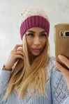 Kesi Bibiana fleecová čepice K264 černá+béžová