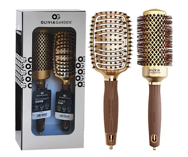 Dárková sada kartáčů na vlasy Olivia Garden Nanothermic Set (NT-KIT) + dárek zdarma