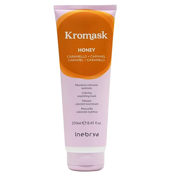 Barvicí vyživující maska Inebrya Kromask Honey - 250 ml, karamelová + dárek zdarma