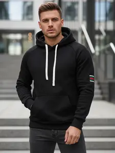 Pánská černá mikina s kapucí
