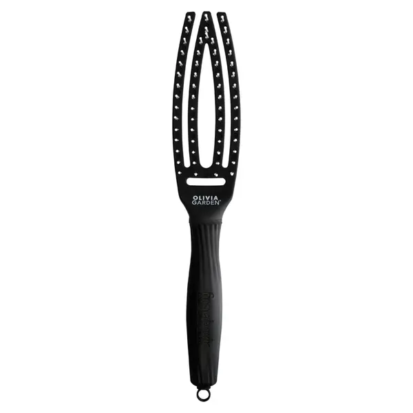 Kartáč Olivia Garden Fingerbrush Ionic Small - černý (FB1PC-S) + dárek zdarma