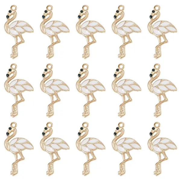20Pcs Alloy Enamel Pendants