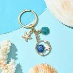 Alloy Enamel & Rhineston & Plastic Keychain