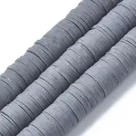 Flat Round Handmade Polymer Clay Beads