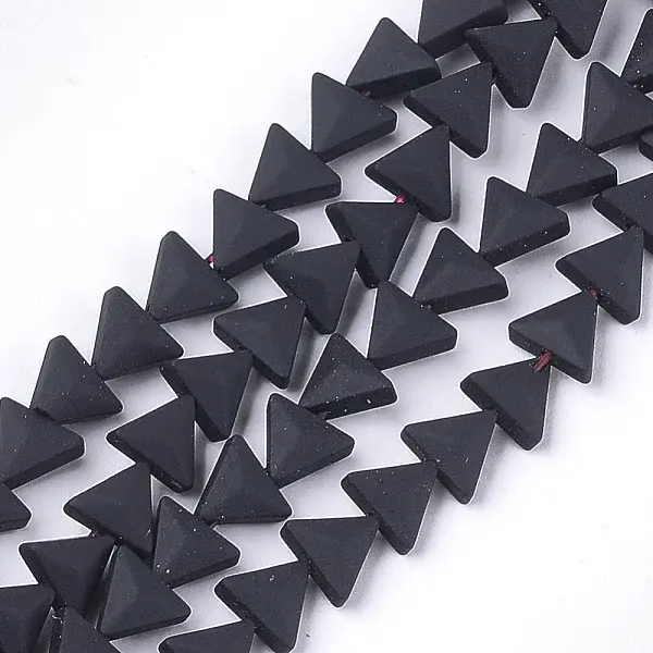Spray Painted Non-magnetic Synthetic Hematite Beads Strands