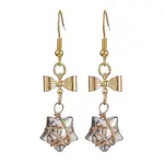 Glass Star Dangle Earrings
