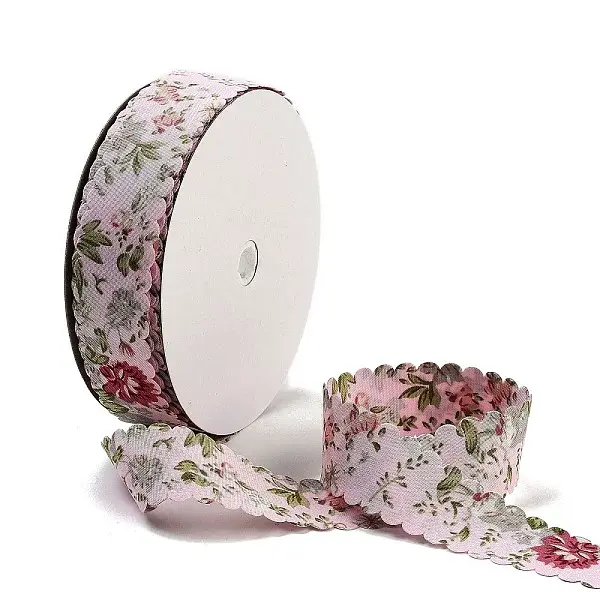 20 Yards Flower Printed Polyester Ribbon