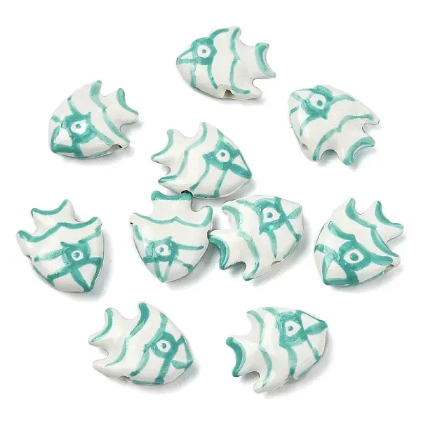 10Pcs Handmade Porcelain Beads