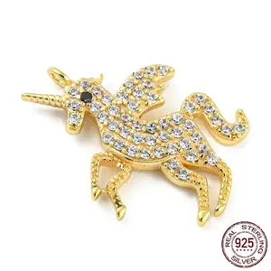 925 Sterling Silver Micro Pave Cubic Zirconia Pendants