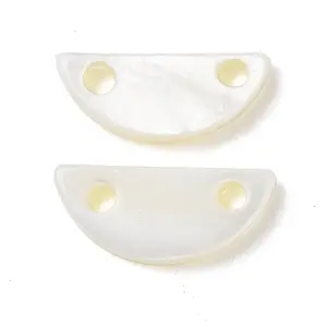 Natural Freshwater Shell Connector Charms