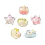 Transparent Resin & Glitter Powder Cabochons