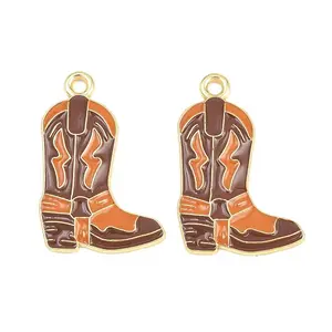 West Cowboy Theme Alloy Enamel Pendants