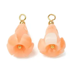 Dyed Synthetic Coral Pendants