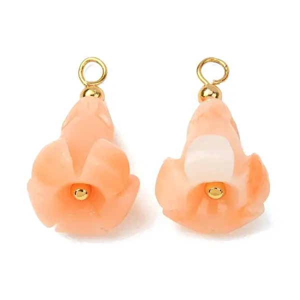 Dyed Synthetic Coral Pendants