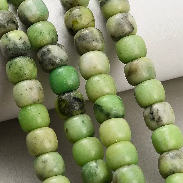 Dyed Natural White Jade Beads Strands
