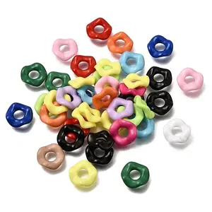 Opaque Acrylic European Beads