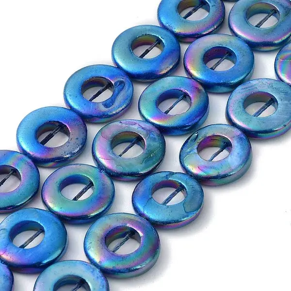 Natural Freshwater Shell Dyed Beads Strands