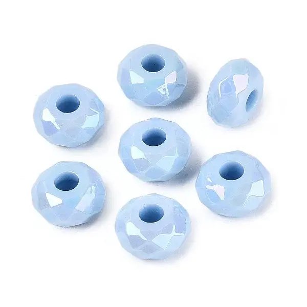 Opaque Acrylic European Beads