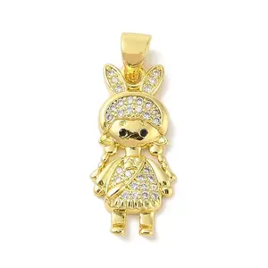 Rack Plating Brass Cubic Zirconia Pendants