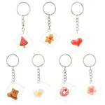 7Pcs Resin Keychain