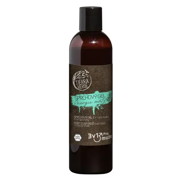 Sprchový gel 3 v 1 pro muže Energie máty 300 ml
