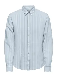 Only & Sons Košeľa 'ONSCANTLEY'  nebesky modrá / biela