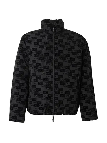 EA7 Emporio Armani Prechodná bunda  antracitová / čierna