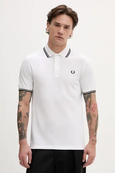 Fred Perry Bavlněné polo tričko Fred Perry Twin Tipped Shirt