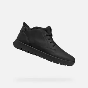 Black Men's Ankle Boots Geox Flextride Plus - Men