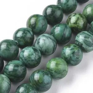 Natural Map Stone Picasso Jasper Beads Strands