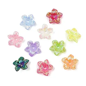 UV Plating Opaque Acrylic Bead Cap
