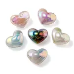 UV Plating Rainbow Iridescent Transparent Acrylic Beads