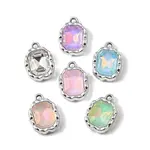 UV Plating Alloy Glass Pendants