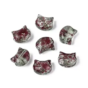 Picasso Transparent Glass Beads